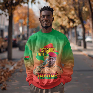 Burkina Faso I Stand With Traore Sweatshirt African Pattern