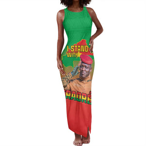 Burkina Faso I Stand With Traore Tank Maxi Dress African Pattern