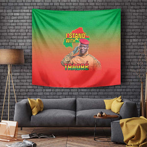 Burkina Faso I Stand With Traore Tapestry African Pattern