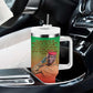 Burkina Faso I Stand With Traore Tumbler With Handle African Pattern