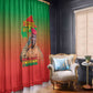 Burkina Faso I Stand With Traore Window Curtain African Pattern