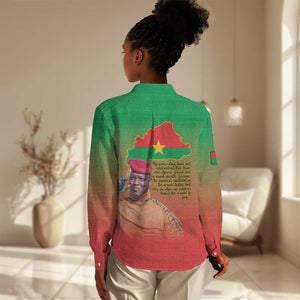 Burkina Faso I Stand With Traore Women Casual Shirt African Pattern