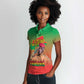 Burkina Faso I Stand With Traore Women Polo Shirt African Pattern