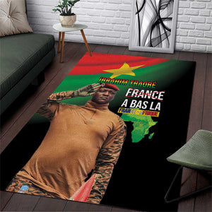 Traore Burkina Faso A Bas La Francafrique Area Rug