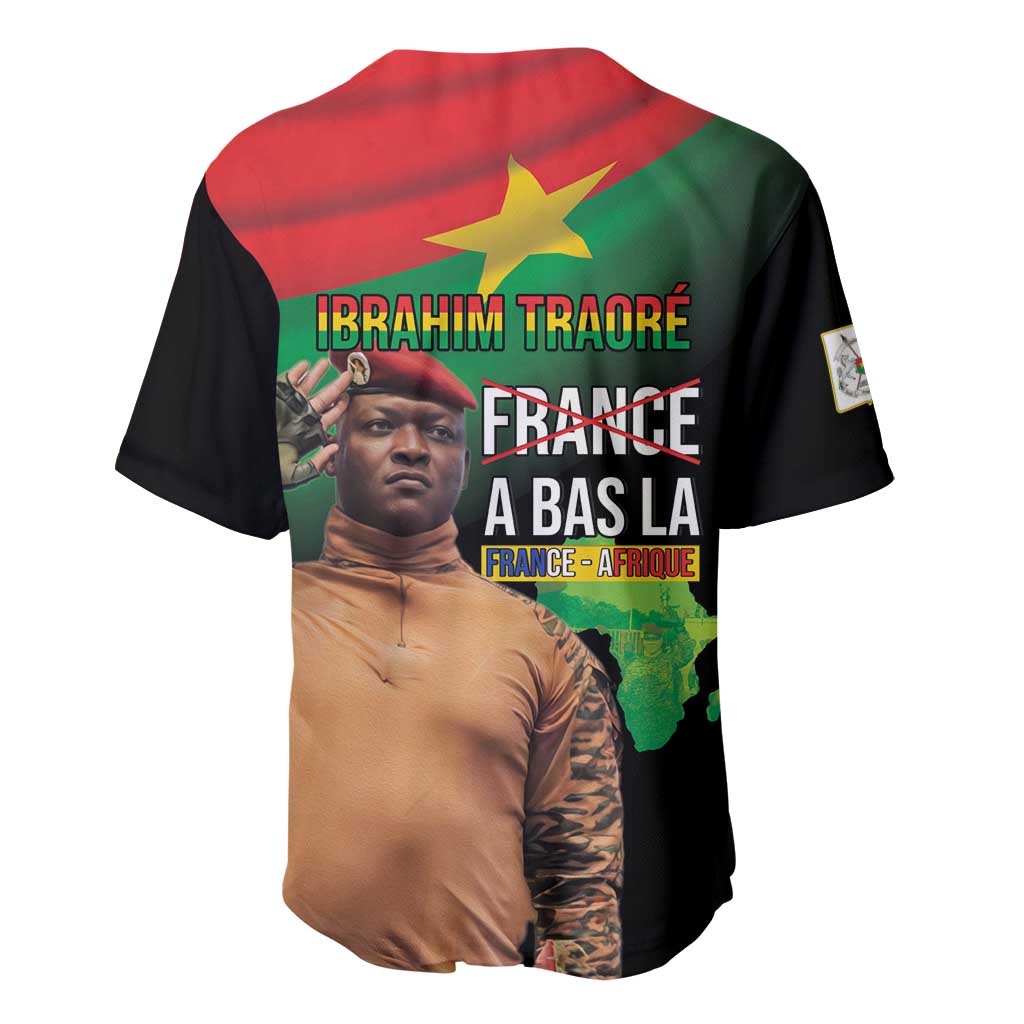 Traore Burkina Faso A Bas La Francafrique Baseball Jersey