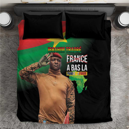 Traore Burkina Faso A Bas La Francafrique Bedding Set