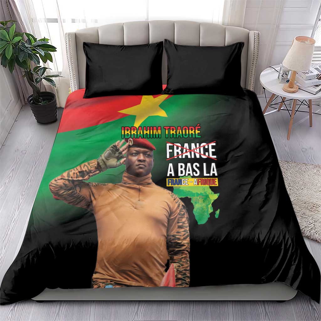 Traore Burkina Faso A Bas La Francafrique Bedding Set