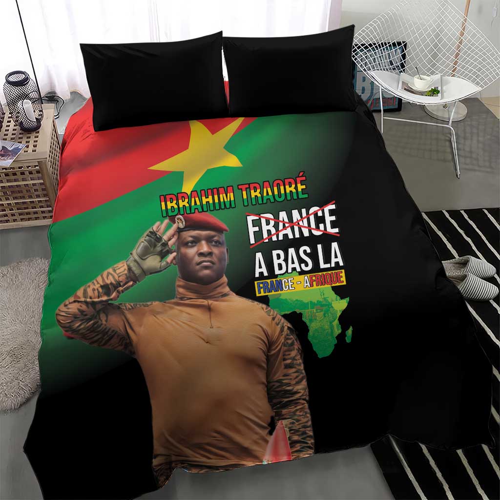 Traore Burkina Faso A Bas La Francafrique Bedding Set