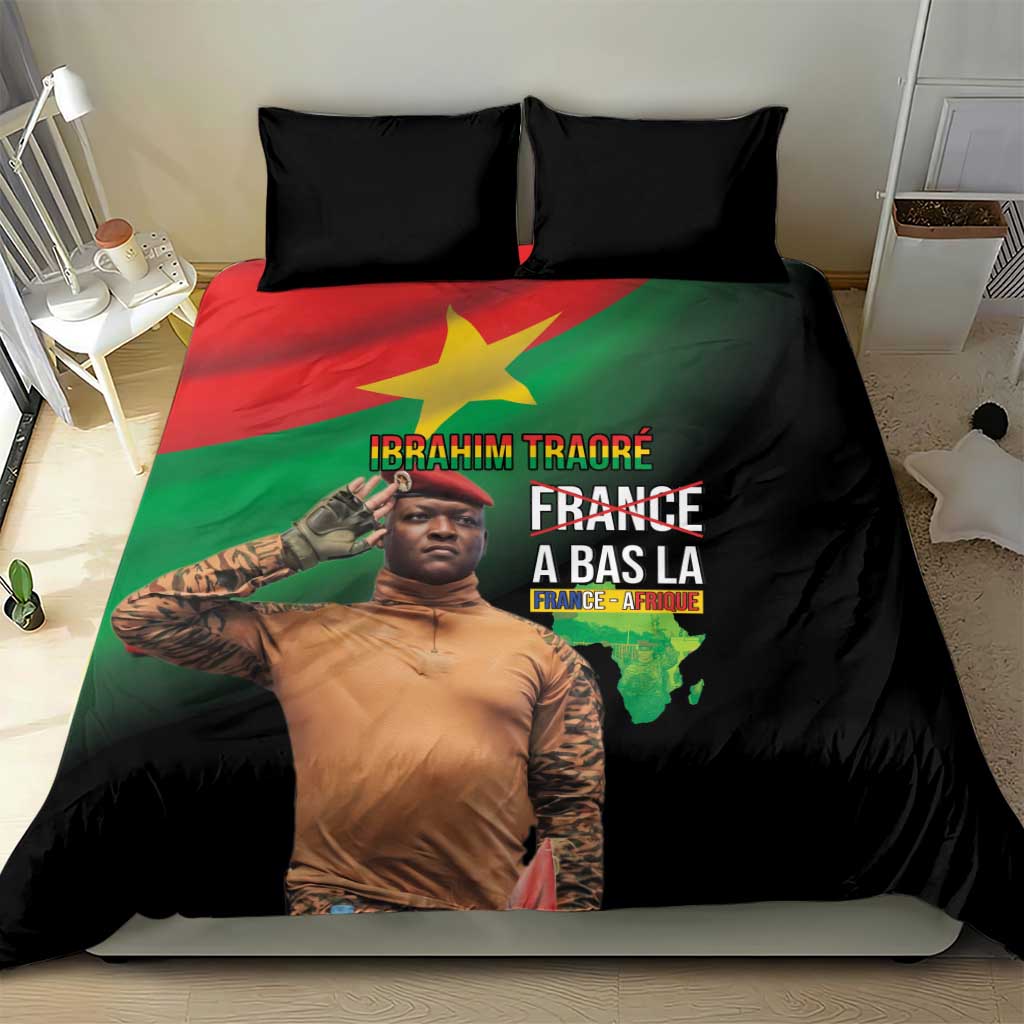 Traore Burkina Faso A Bas La Francafrique Bedding Set
