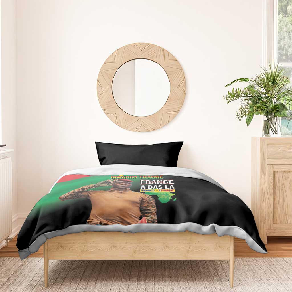 Traore Burkina Faso A Bas La Francafrique Bedding Set
