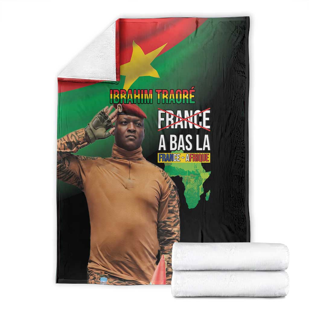 Traore Burkina Faso A Bas La Francafrique Blanket