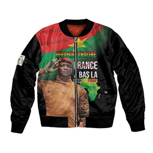 Traore Burkina Faso A Bas La Francafrique Bomber Jacket