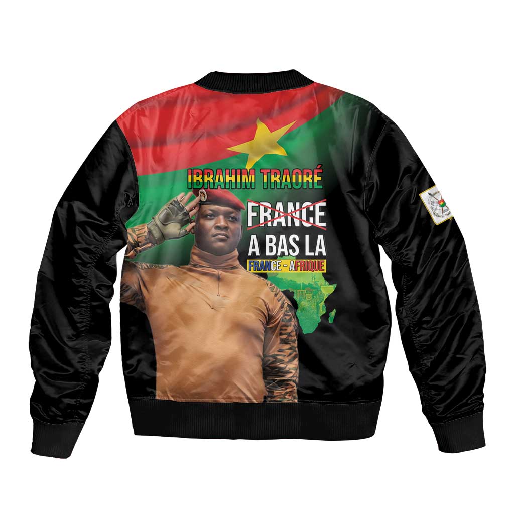 Traore Burkina Faso A Bas La Francafrique Bomber Jacket