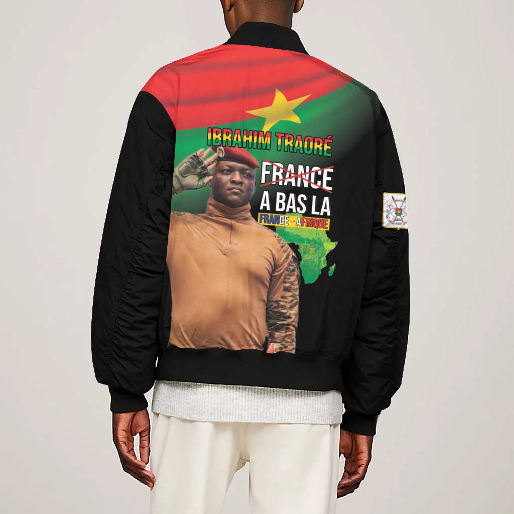 Traore Burkina Faso A Bas La Francafrique Bomber Jacket