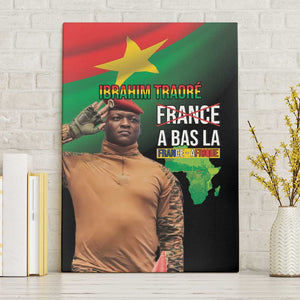 Traore Burkina Faso A Bas La Francafrique Canvas Wall Art