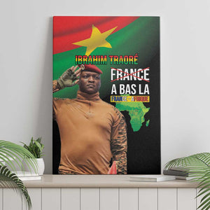 Traore Burkina Faso A Bas La Francafrique Canvas Wall Art