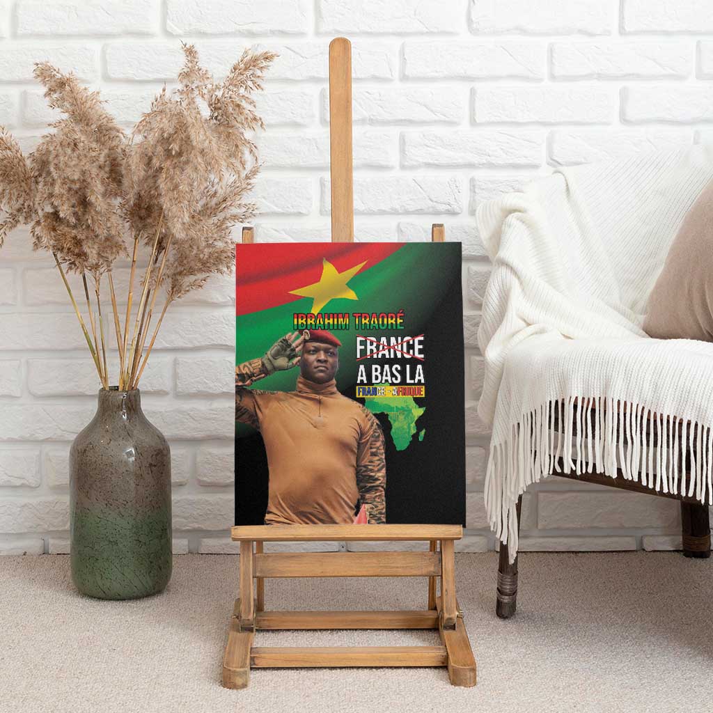 Traore Burkina Faso A Bas La Francafrique Canvas Wall Art