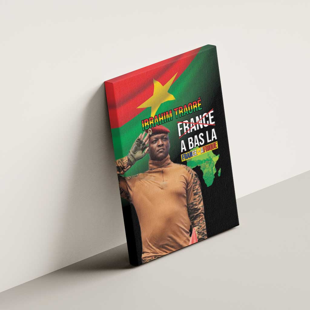 Traore Burkina Faso A Bas La Francafrique Canvas Wall Art