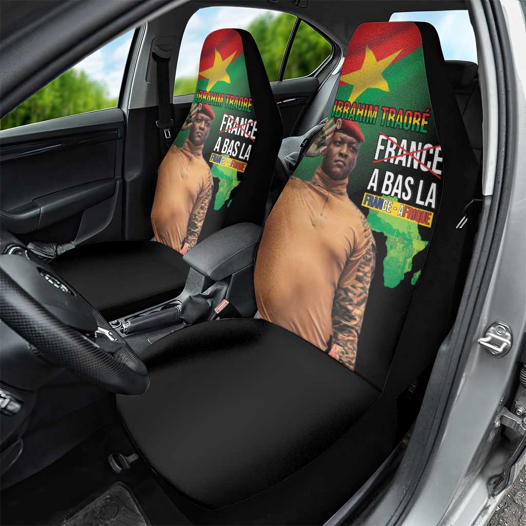 Traore Burkina Faso A Bas La Francafrique Car Seat Cover