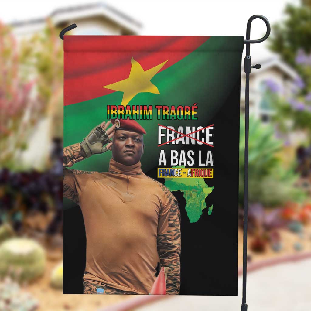 Traore Burkina Faso A Bas La Francafrique Garden Flag