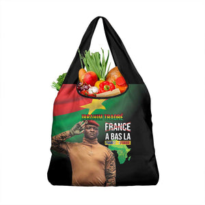 Traore Burkina Faso A Bas La Francafrique Grocery Bag