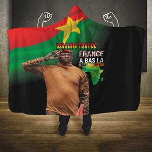 Traore Burkina Faso A Bas La Francafrique Hooded Blanket