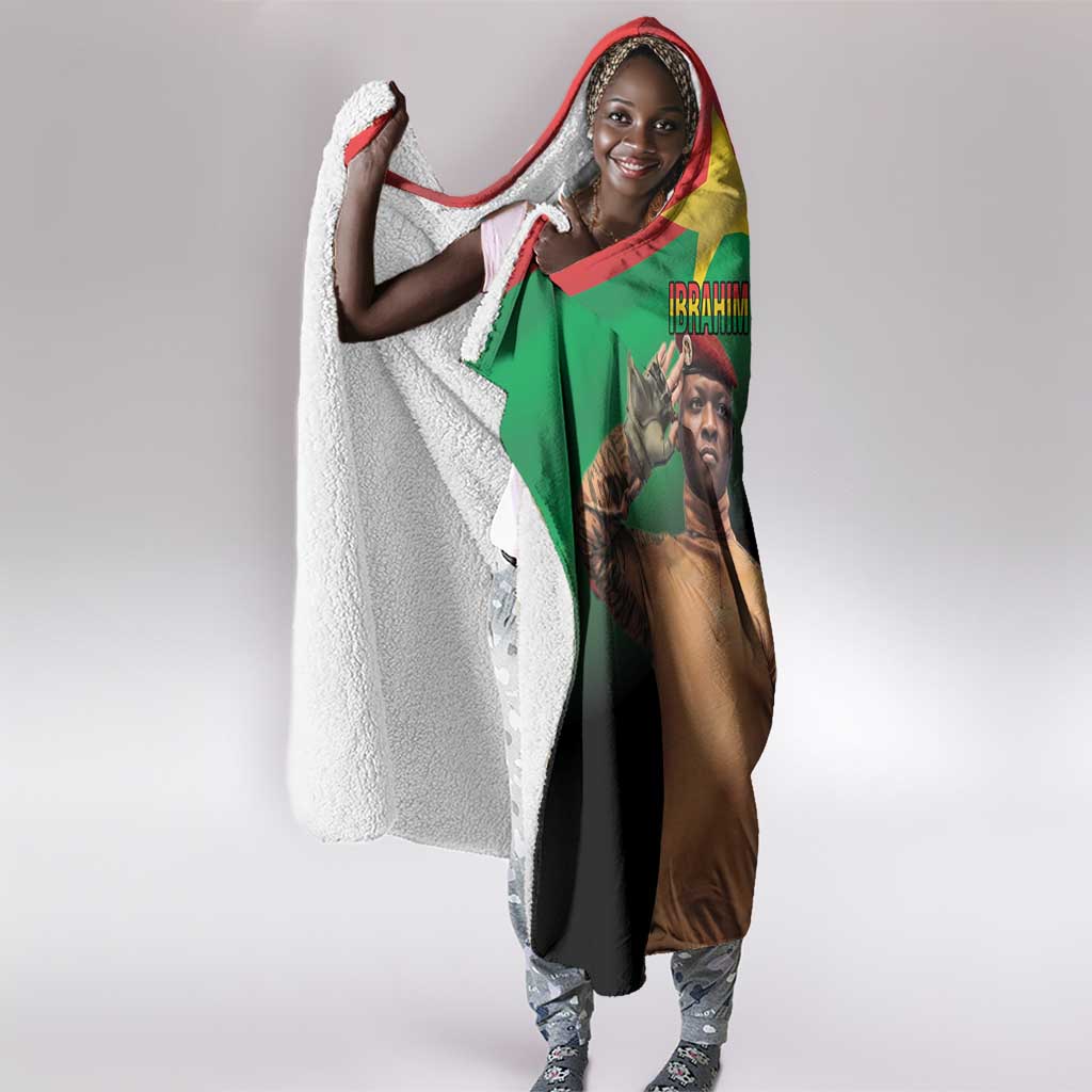 Traore Burkina Faso A Bas La Francafrique Hooded Blanket