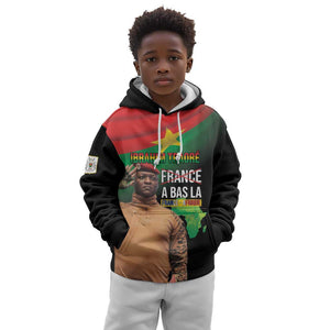 Traore Burkina Faso A Bas La Francafrique Kid Hoodie