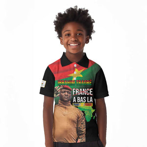Traore Burkina Faso A Bas La Francafrique Kid Polo Shirt