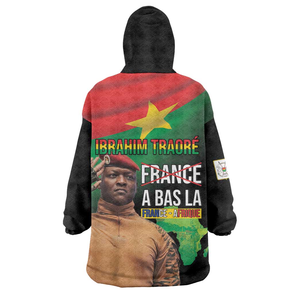 Traore Burkina Faso A Bas La Francafrique Kid Wearable Blanket Hoodie