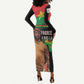 Traore Burkina Faso A Bas La Francafrique Long Sleeve Bodycon Dress