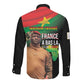 Traore Burkina Faso A Bas La Francafrique Long Sleeve Button Shirt