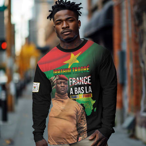Traore Burkina Faso A Bas La Francafrique Long Sleeve Shirt