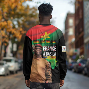 Traore Burkina Faso A Bas La Francafrique Long Sleeve Shirt