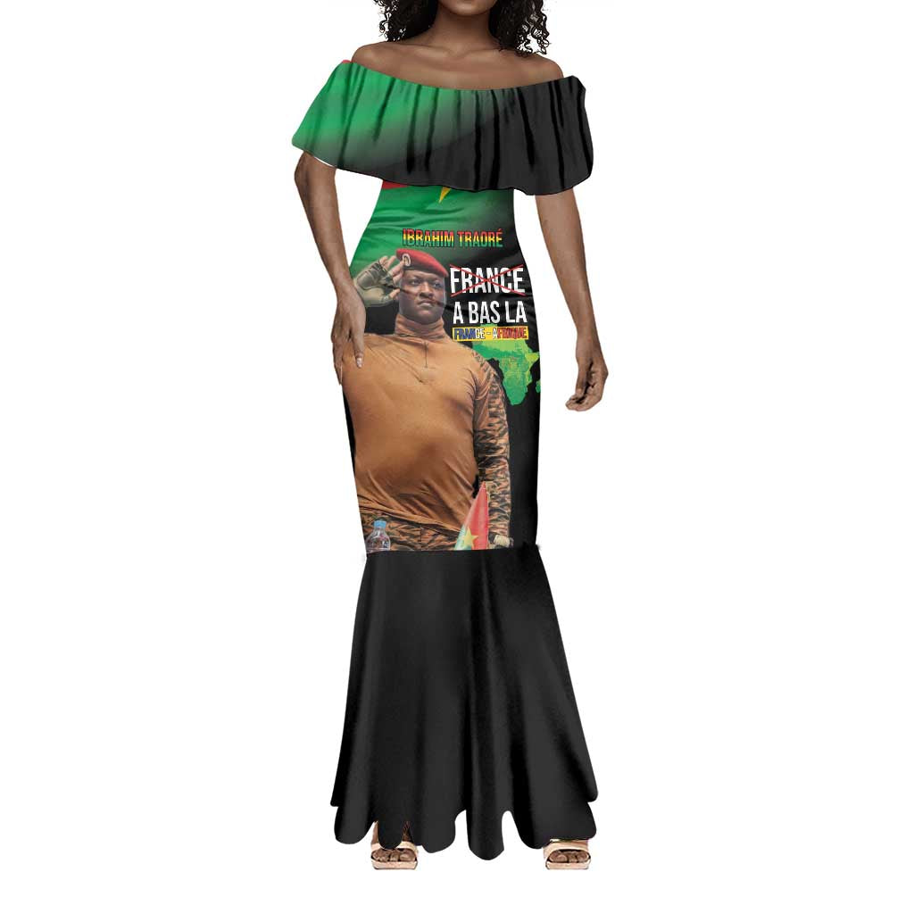 Traore Burkina Faso A Bas La Francafrique Mermaid Dress