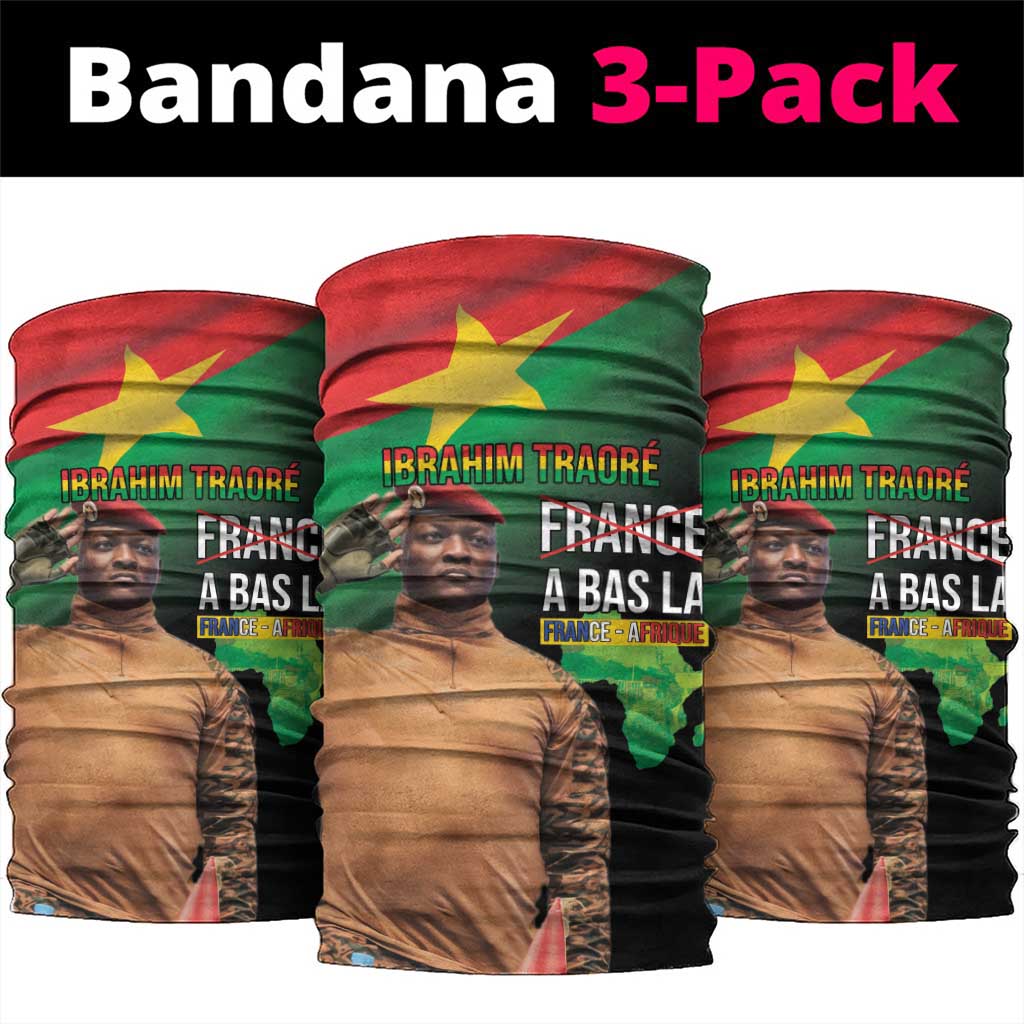 Traore Burkina Faso A Bas La Francafrique Neck Gaiter LT15