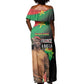 Traore Burkina Faso A Bas La Francafrique Off Shoulder Maxi Dress