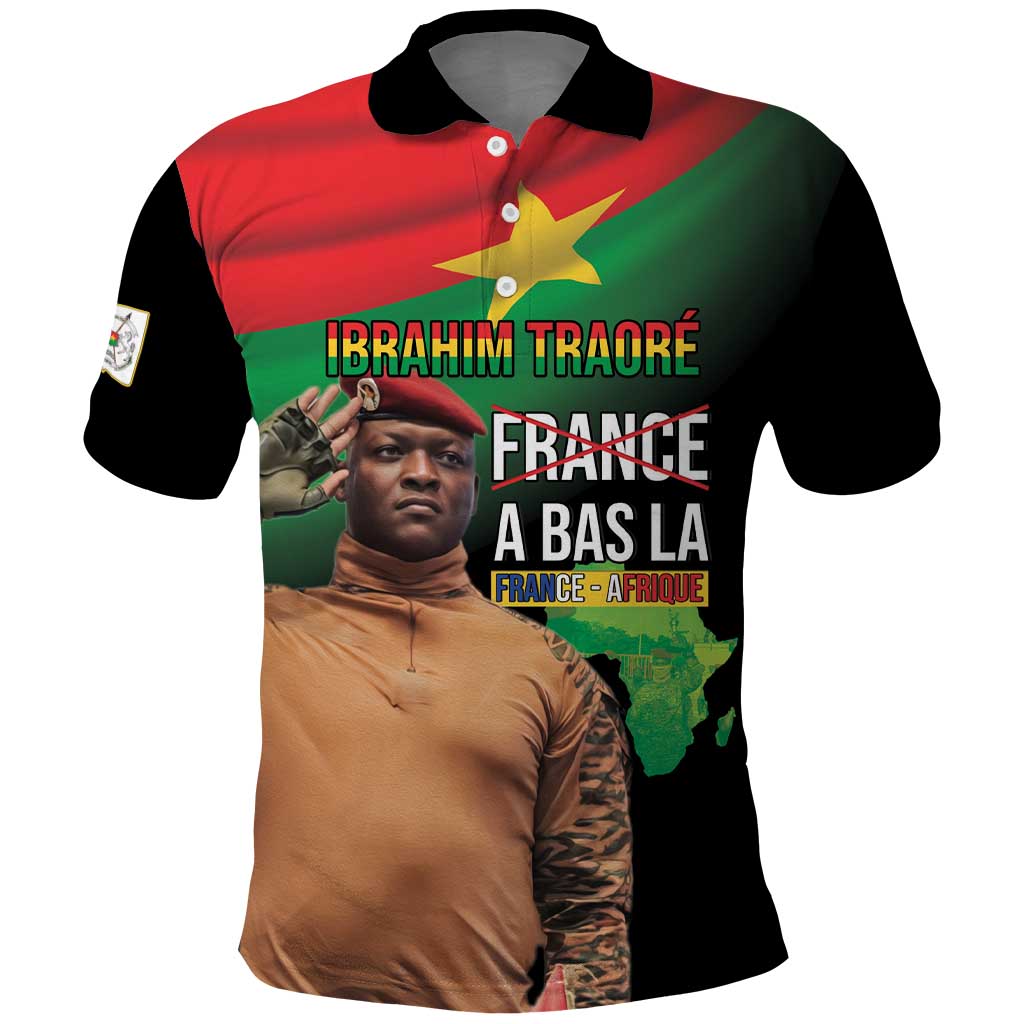 Traore Burkina Faso A Bas La Francafrique Polo Shirt
