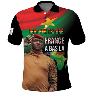 Traore Burkina Faso A Bas La Francafrique Polo Shirt