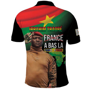 Traore Burkina Faso A Bas La Francafrique Polo Shirt