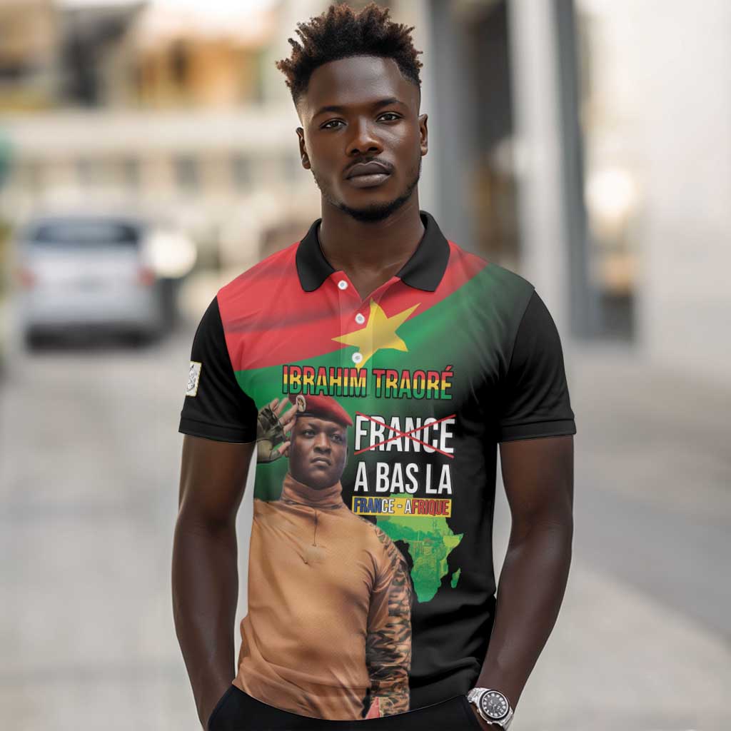 Traore Burkina Faso A Bas La Francafrique Polo Shirt