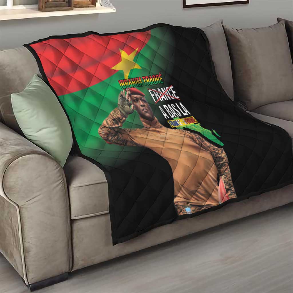 Traore Burkina Faso A Bas La Francafrique Quilt