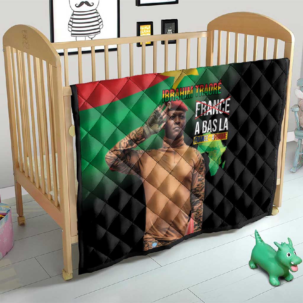 Traore Burkina Faso A Bas La Francafrique Quilt