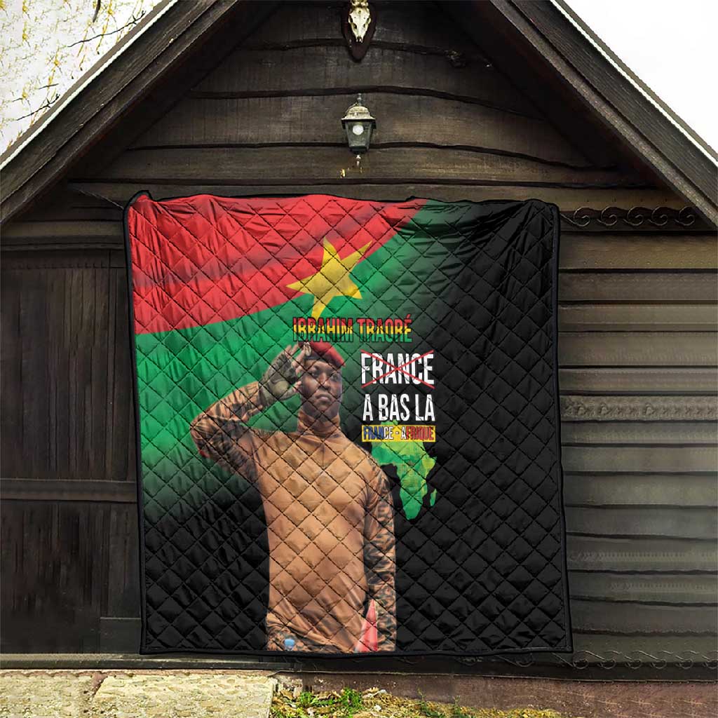 Traore Burkina Faso A Bas La Francafrique Quilt