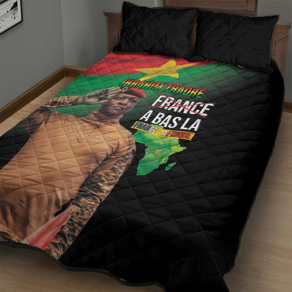 Traore Burkina Faso A Bas La Francafrique Quilt Bed Set