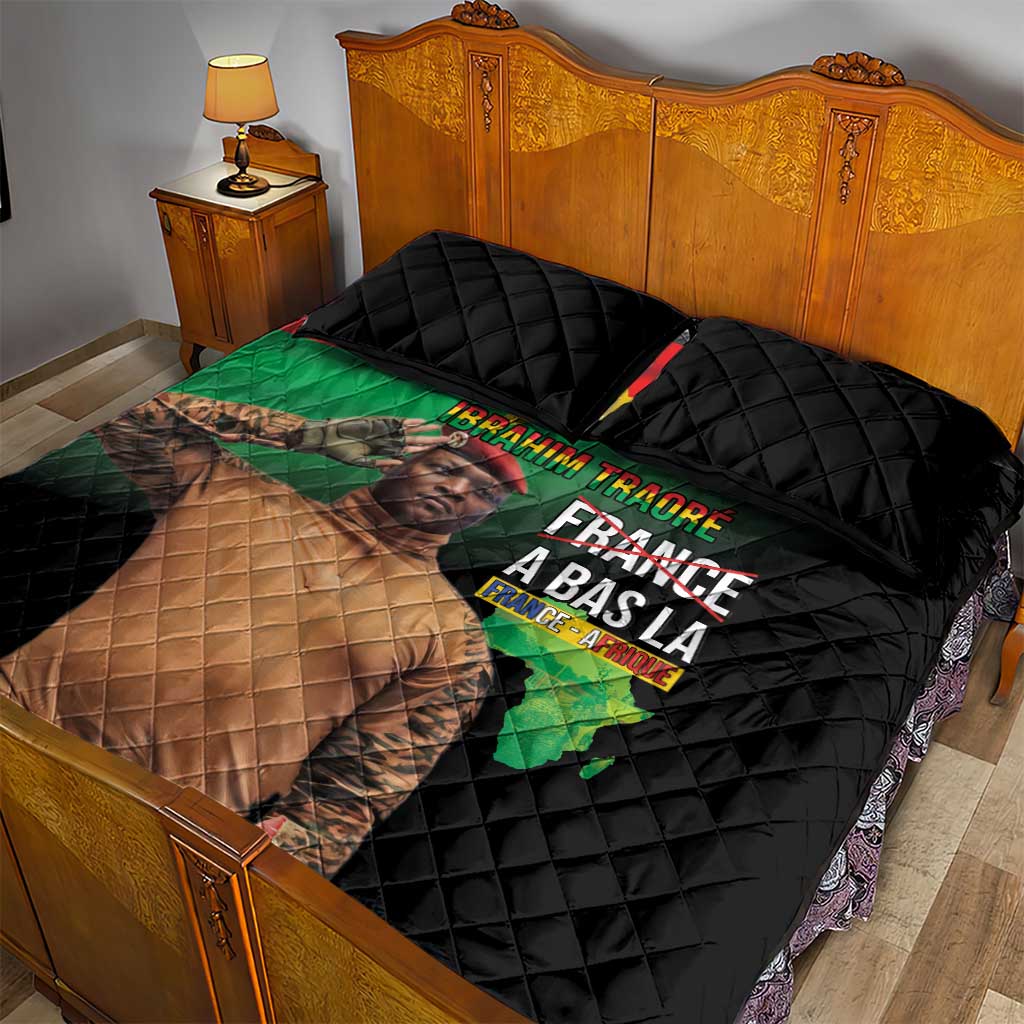 Traore Burkina Faso A Bas La Francafrique Quilt Bed Set