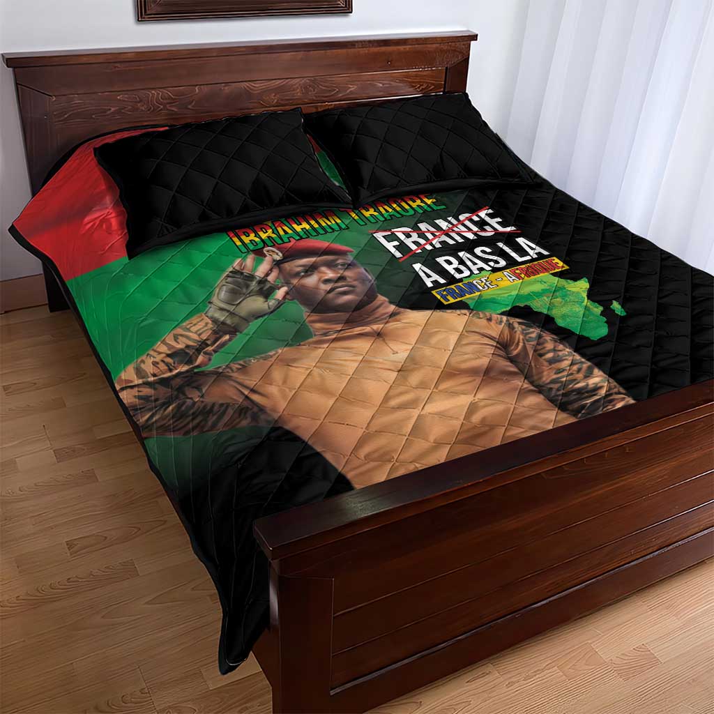Traore Burkina Faso A Bas La Francafrique Quilt Bed Set