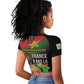 Traore Burkina Faso A Bas La Francafrique Raglan Cropped T shirt