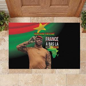 Traore Burkina Faso A Bas La Francafrique Rubber Doormat