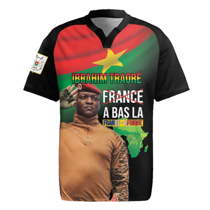 Traore Burkina Faso A Bas La Francafrique Rugby Jersey